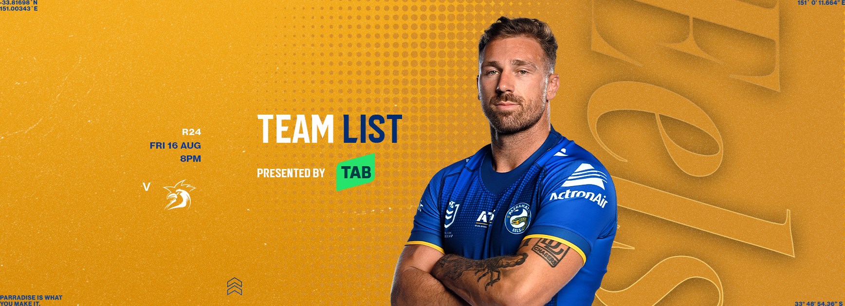 NRL Team List: Round 24