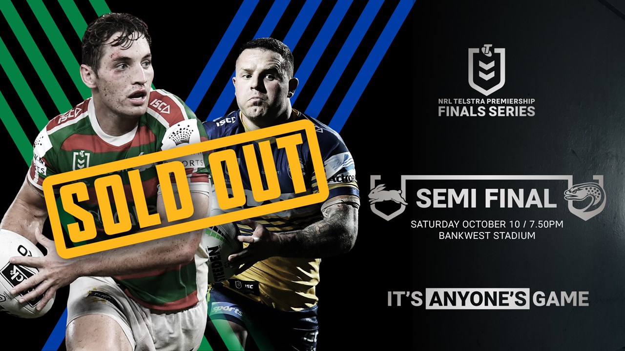 Eels V Rabbitohs Semi Finals Confirmed Eels