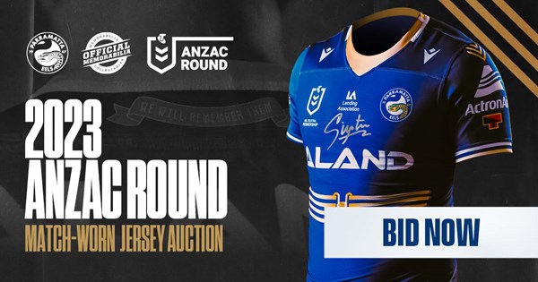 AUCTION, Player worn & signed Anzac Jerseys