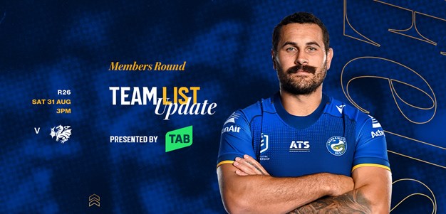 NRL Team List Update: Round 26