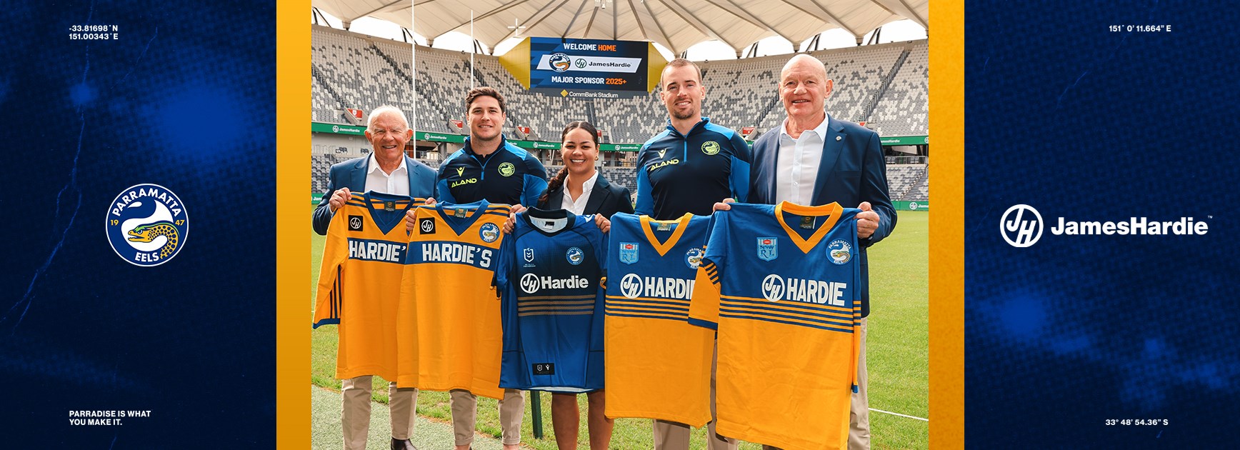 Welcome Home. James Hardie to return as Club’s Major Sponsor from 2025