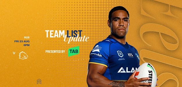 NRL Team List Update: Round 25