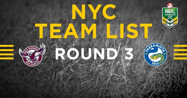 Round 3 Holden Cup Team List | Eels