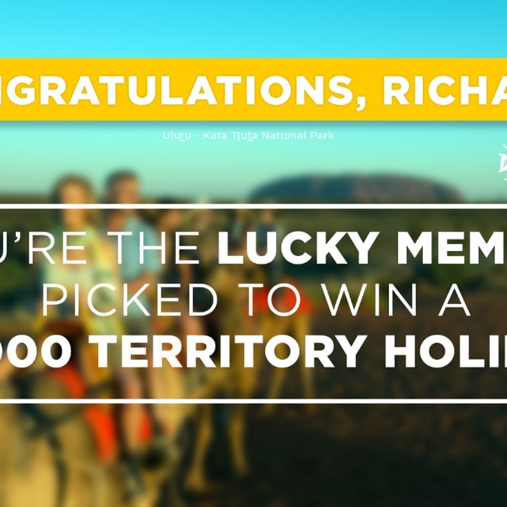 Congratulations to our Territory holiday winner!